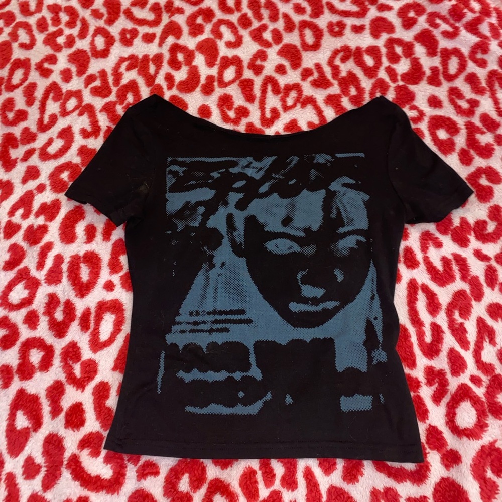 Black Graphic Women's Top